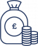 Lump sum cash icon Lump sum cash icon